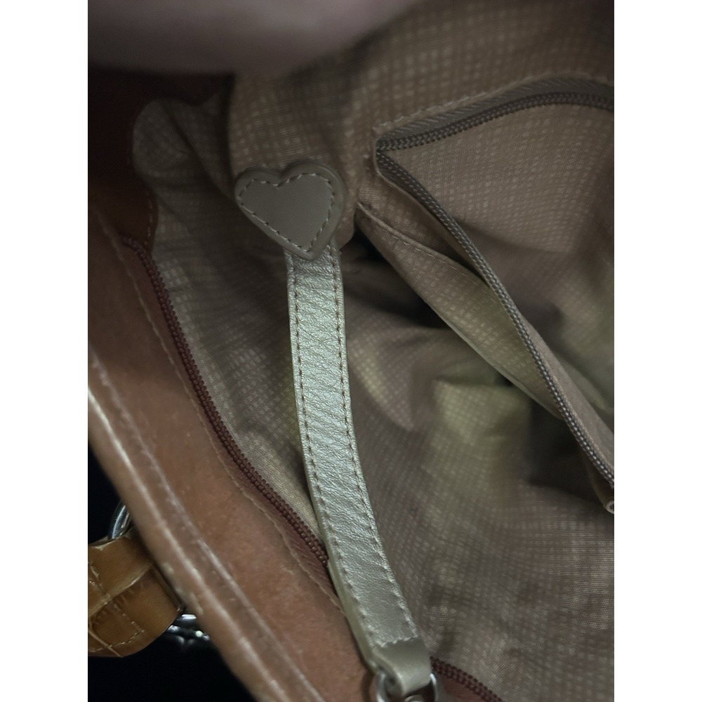 Brighton Woven Jute Rope Shoulder Tote Bag Leather Strap Tan Brown Boho Beach - Picture 12 of 14